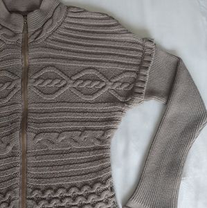 Cable Knit Zip Jacket